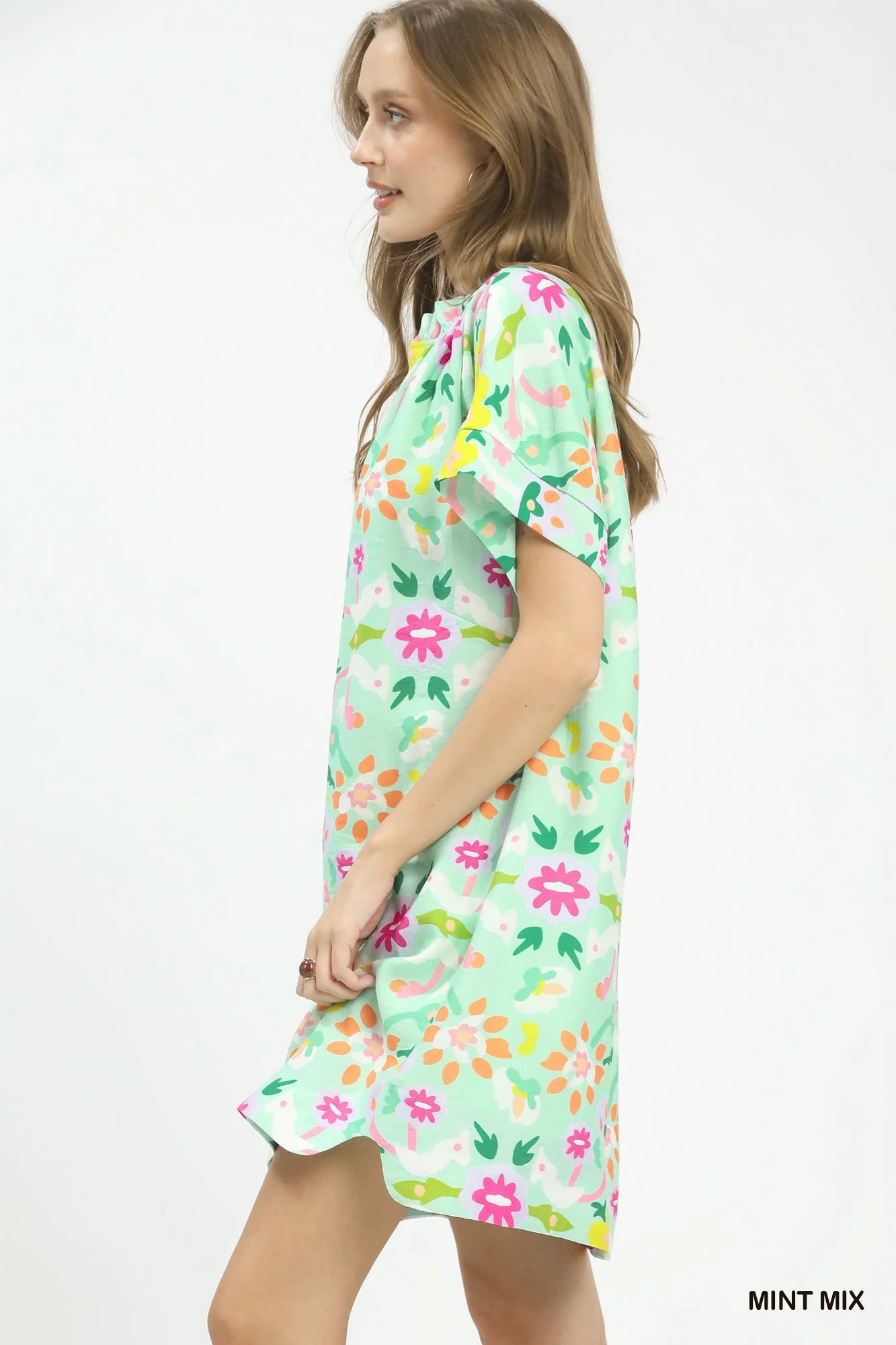 Hazel Blues® |  Umgee Abstract Floral Shift Dress