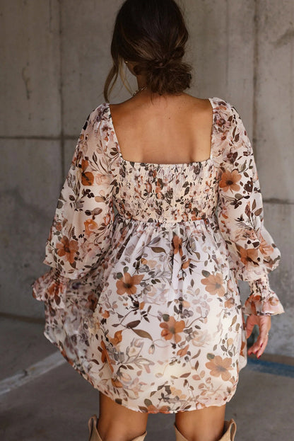 Hazel Blues® |  Sweet Magnolia Floral Mini Dress