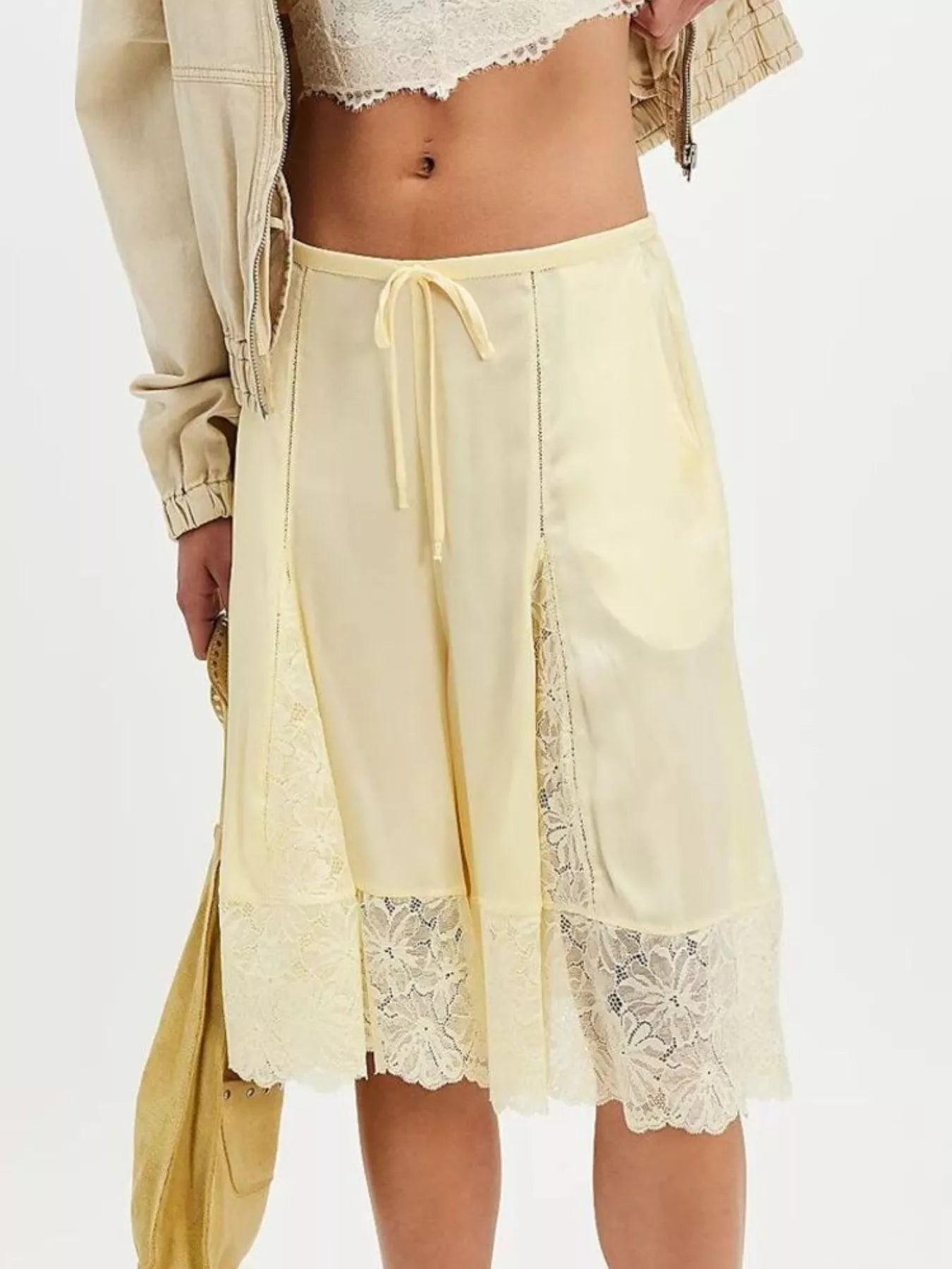 Hazel Blues® |  Lace Detail Shorts