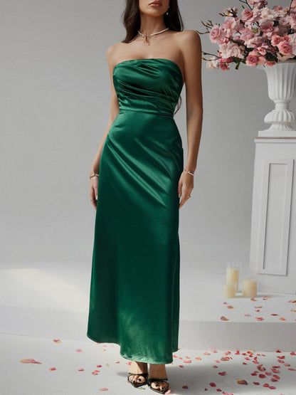 Hazel Blues® |  Devine Ruched Tube Maxi Dress