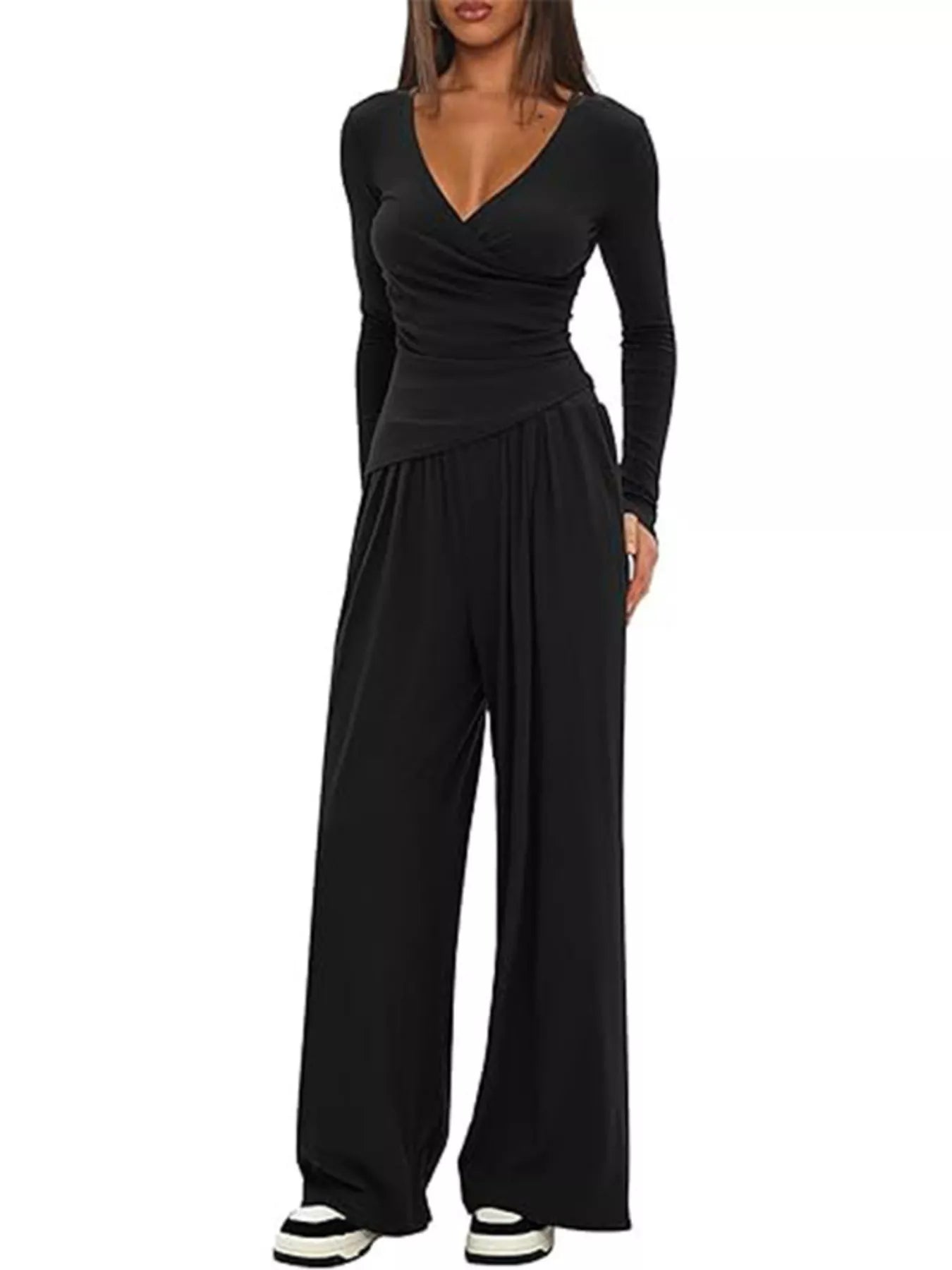 Hazel Blues® |  Casual Long Sleeve Top and Pants Two-Piece Set