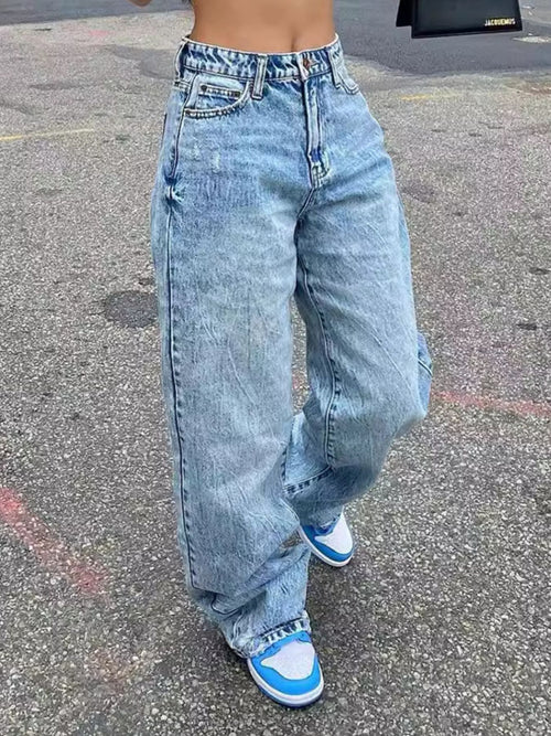 Hazel Blues® |  Wash Wide Leg Jeans