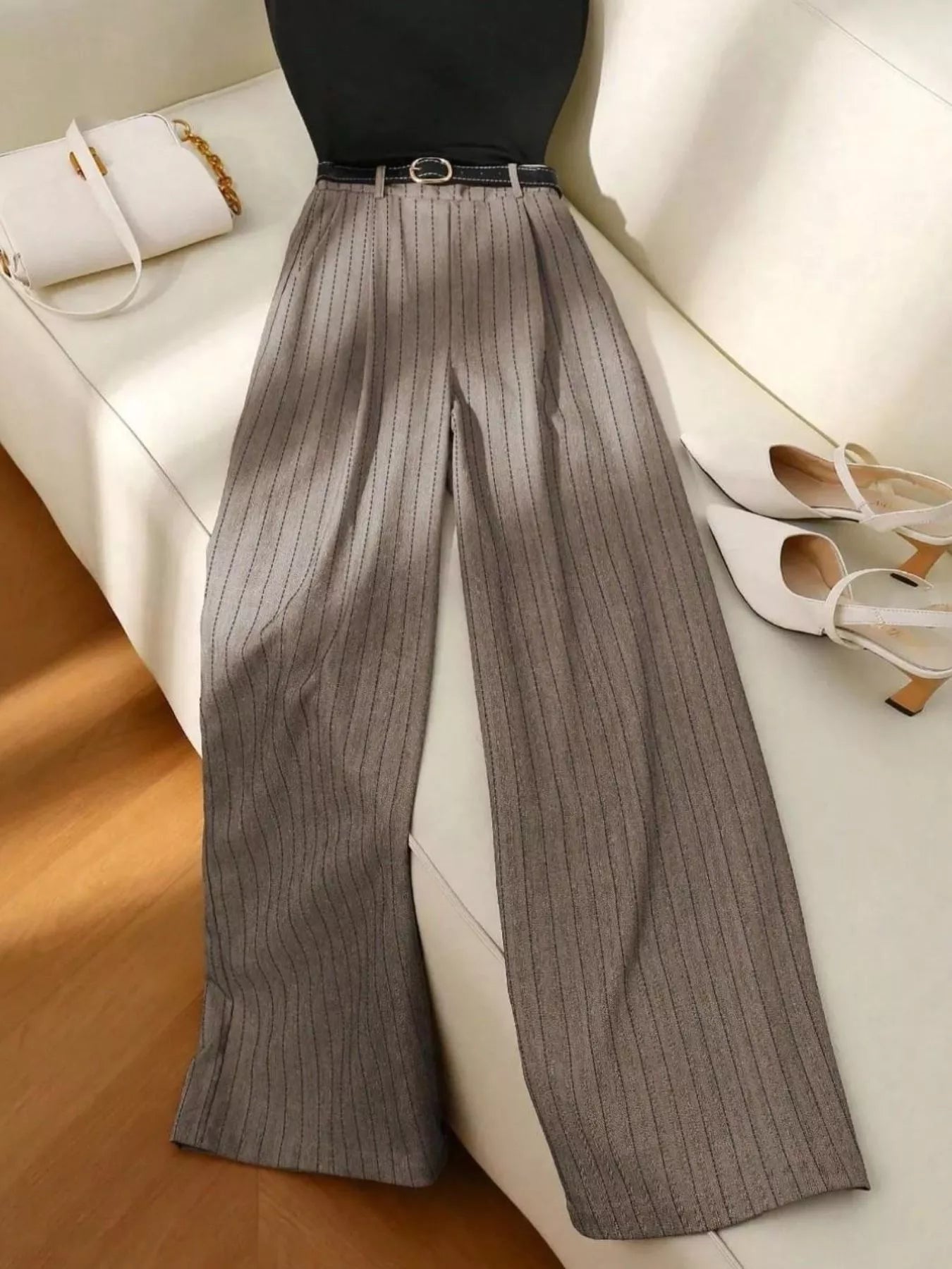 Hazel Blues® |  Sleeveless Top and Wide-Leg Pants Set