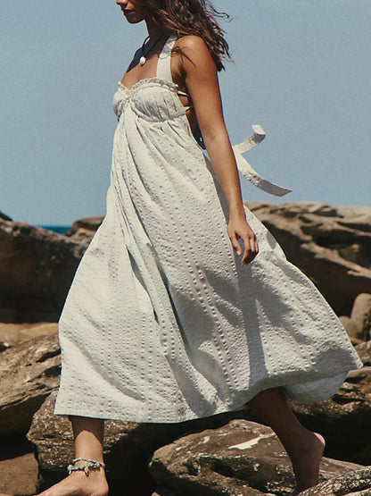 Hazel Blues® |  Sweetheart Neck Midi Dress
