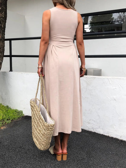 Hazel Blues® |  V-Neck Midi Tank Dress