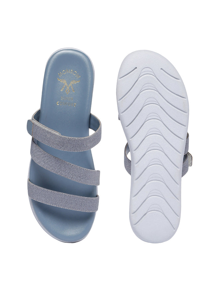 Candace Blue Wedges