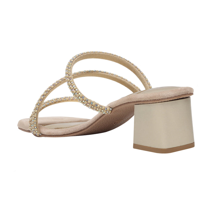 Carole Beige Block Heels