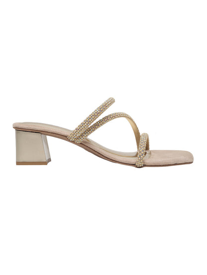Carole Beige Block Heels