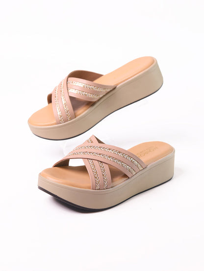 Carys Pink Flatform Heels