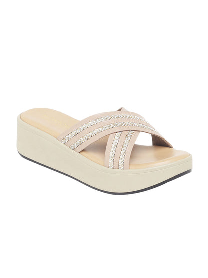 Carys Pink Flatform Heels