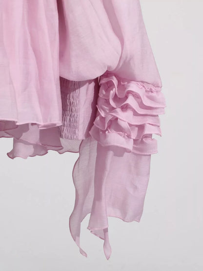 Hazel Blues® |  Ruffled Long Sleeve Mini Dress