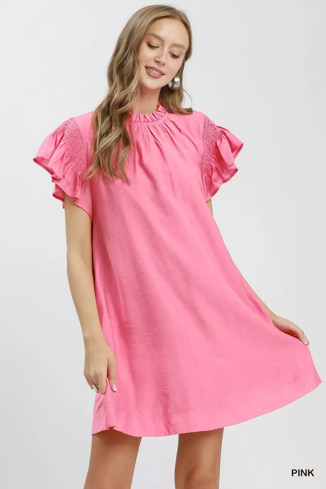 Hazel Blues® |  Umgee Ruffle Flutter Sleeve Dress