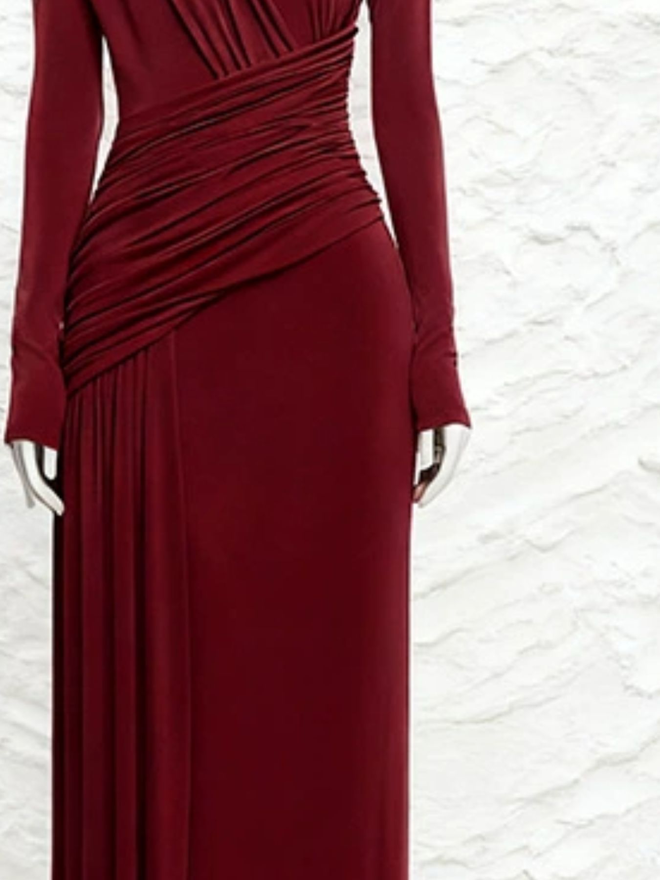 Hazel Blues® |  Ruched Long Sleeve Maxi Dress