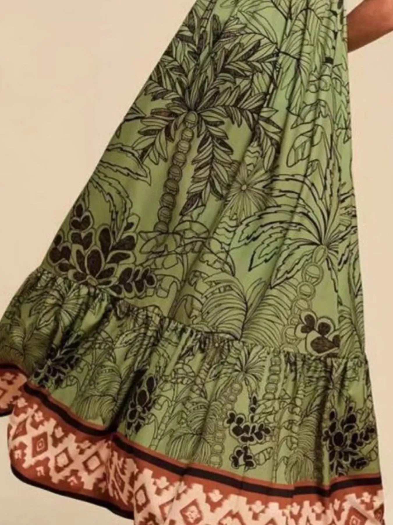 Hazel Blues® |  Tropical Print Maxi Cami Dress