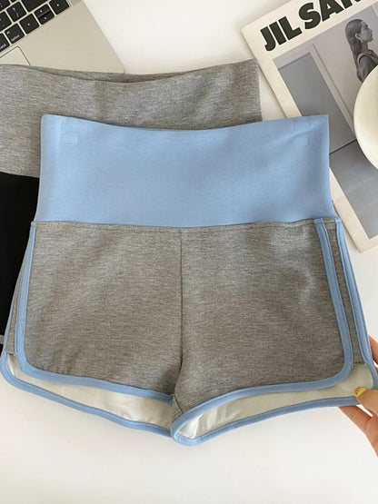 Hazel Blues® |  High Waist Contrast Trim Shorts