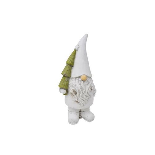Christmas - White Gnome w/ Tree