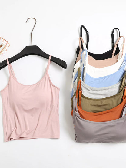 Hazel Blues® |  Modal Adjustable Strap Padded Cami and Shorts Set