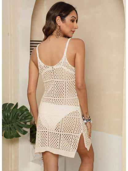 Hazel Blues® | Sleeveless Crochet Knit Cover-Up Dress