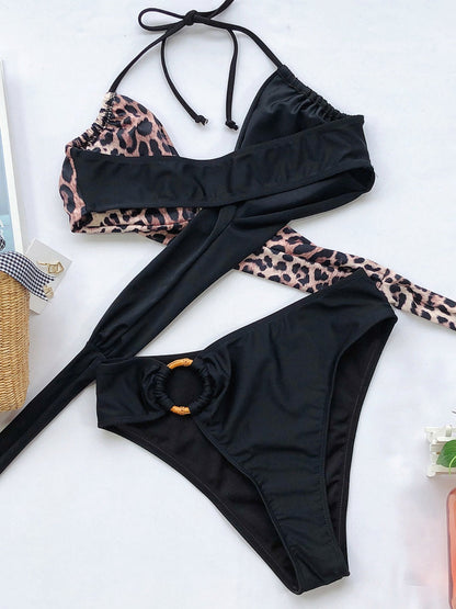 Hazel Blues® | Halter Neck Two-Piece Bikini Set
