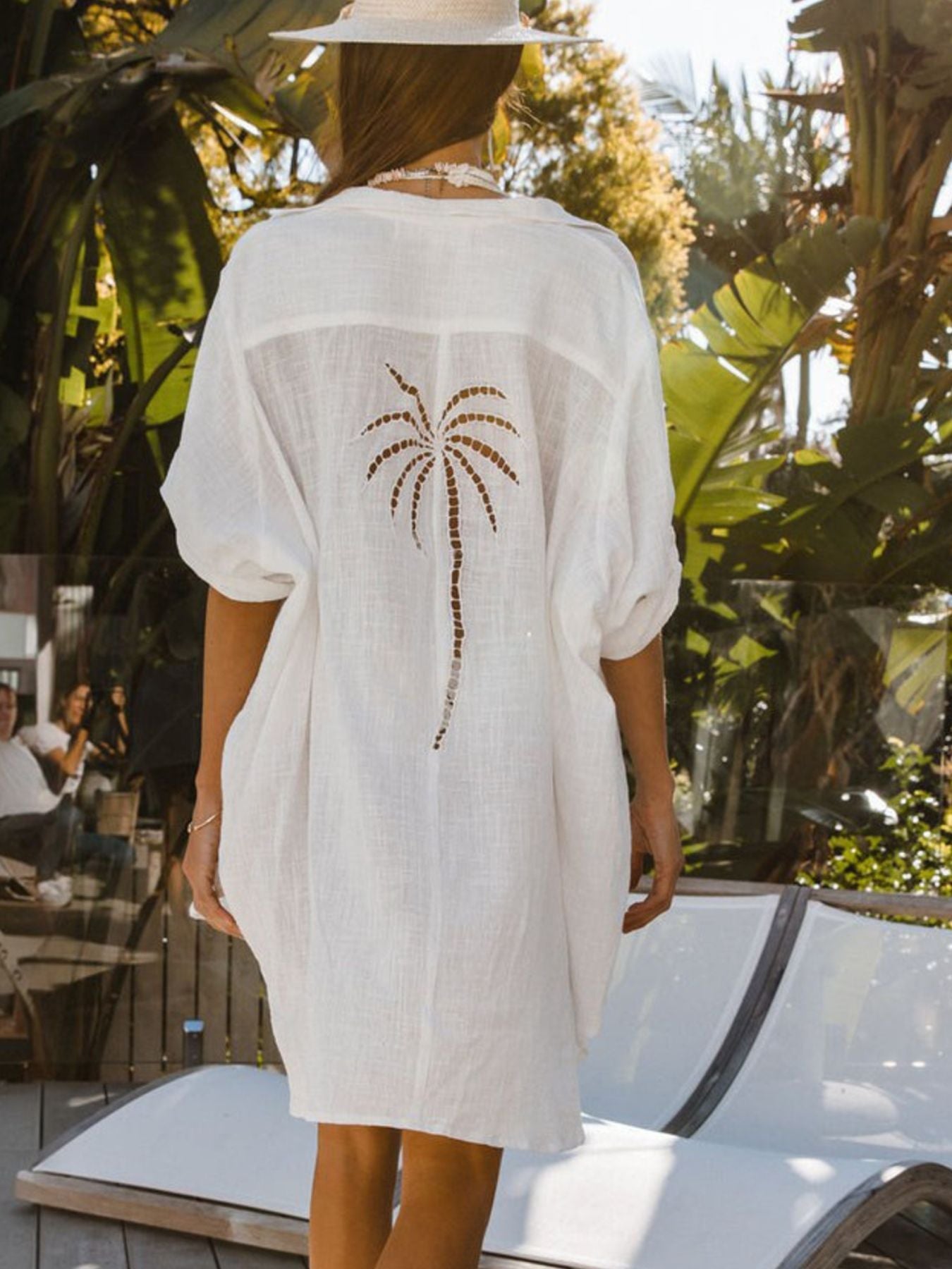 Hazel Blues® |  Relaxed Fit Button-Down Shirt Dress