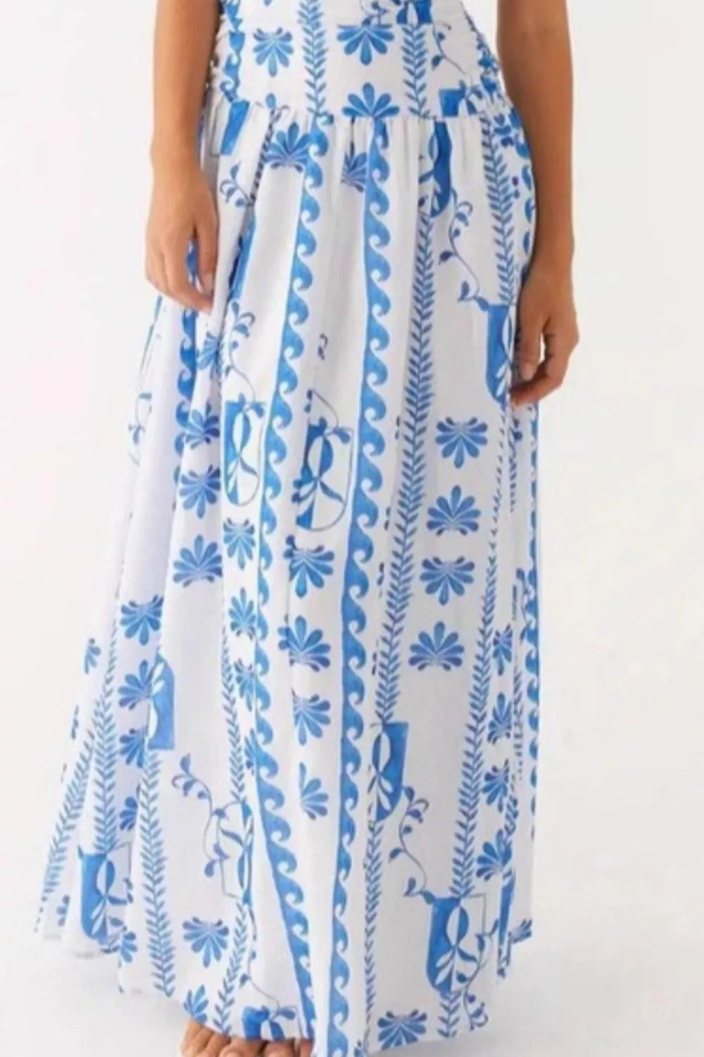 Hazel Blues® |  Strapless Ruched Maxi Dress