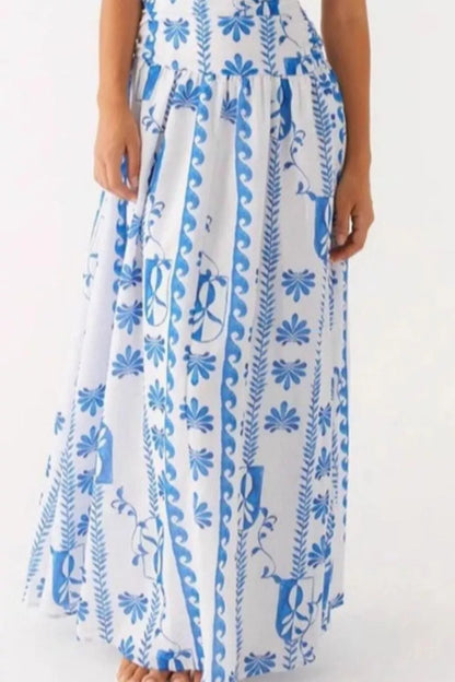 Hazel Blues® |  Strapless Ruched Maxi Dress