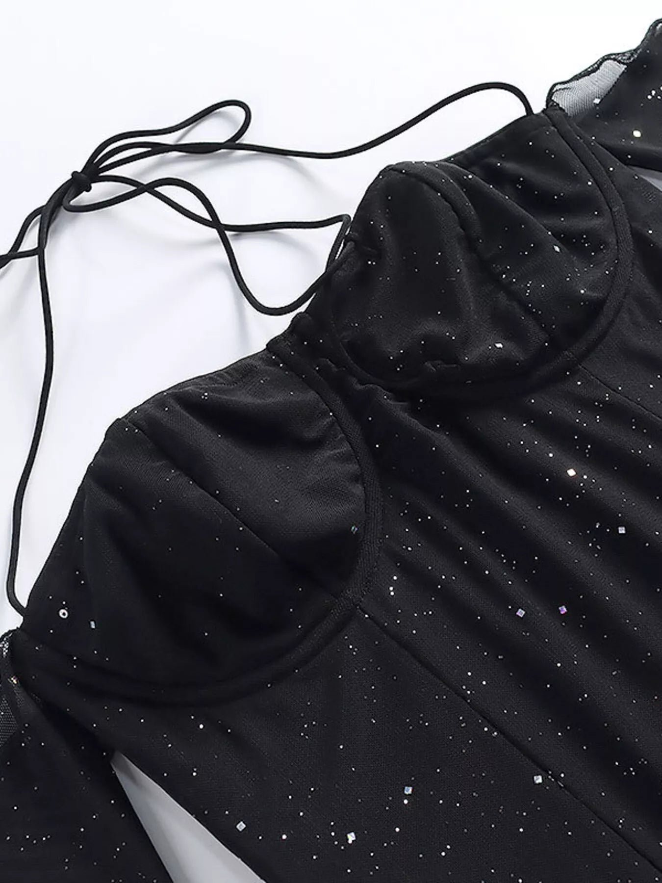 Hazel Blues® |  Glitter Mini Dress with Sleeves