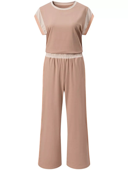 Hazel Blues® |  Color Block Detail Casual Two-piece Set