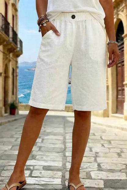 Hazel Blues® |  Elastic Waist Shorts