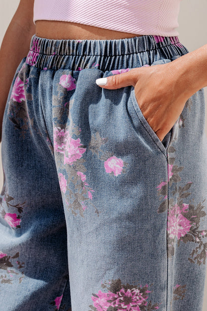 Hazel Blues® |  Meadow Muse Jeans | Floral Jeans