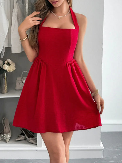 Hazel Blues® |  Halter Neck Summer Mini Dress