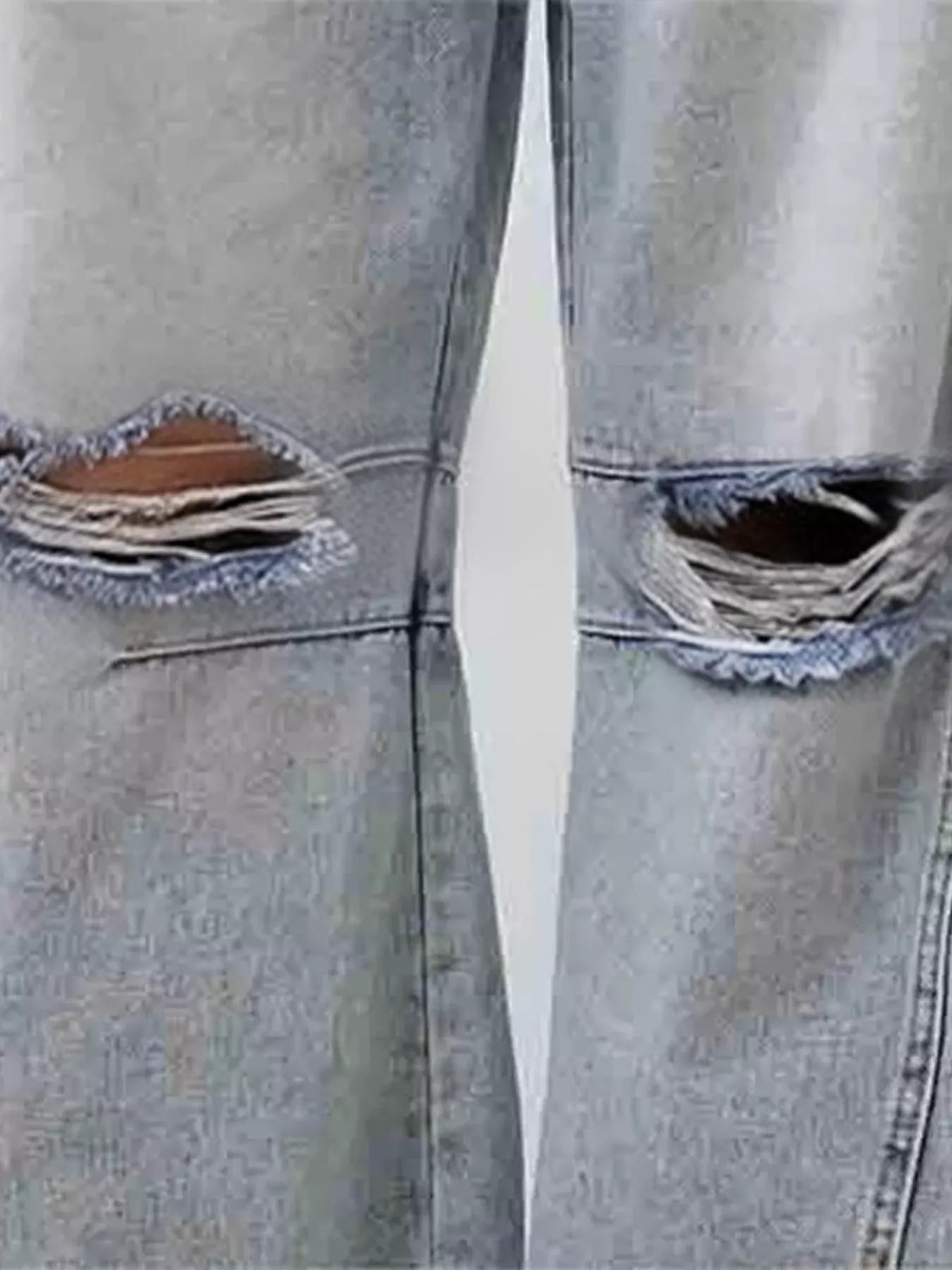 Hazel Blues® |  Distressed Wide Leg Jeans