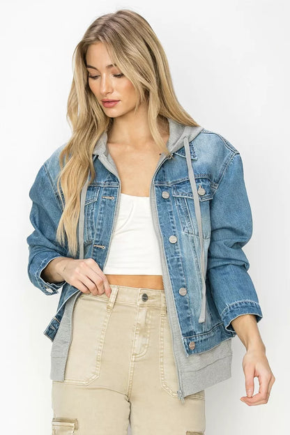 Hazel Blues® |  RISEN Oversized Hoodie Jacket