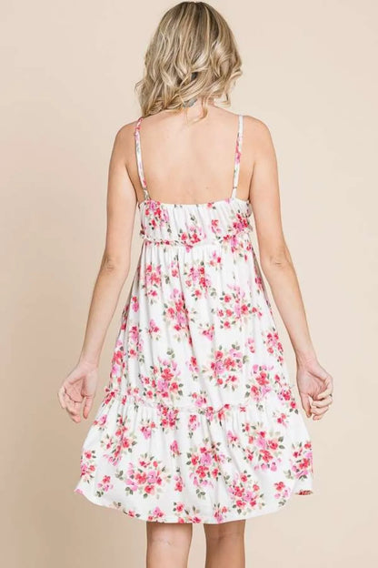 Hazel Blues® |  Culture Code Floral Frill Cami Dress