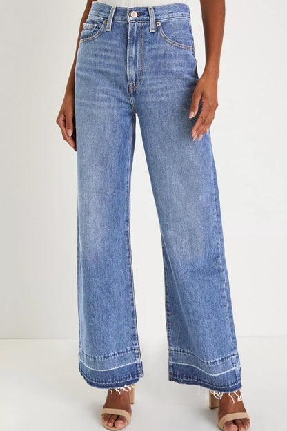 Hazel Blues® |  Wide Leg High Waist Jeans