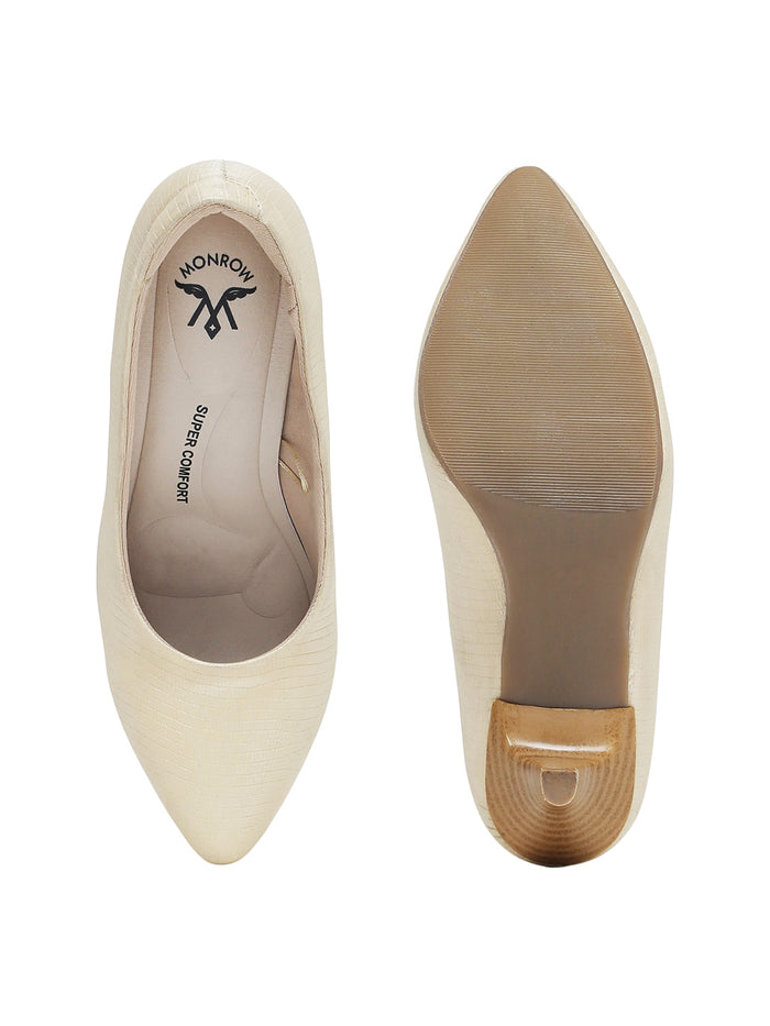 Darcie Cream Kitten Heels