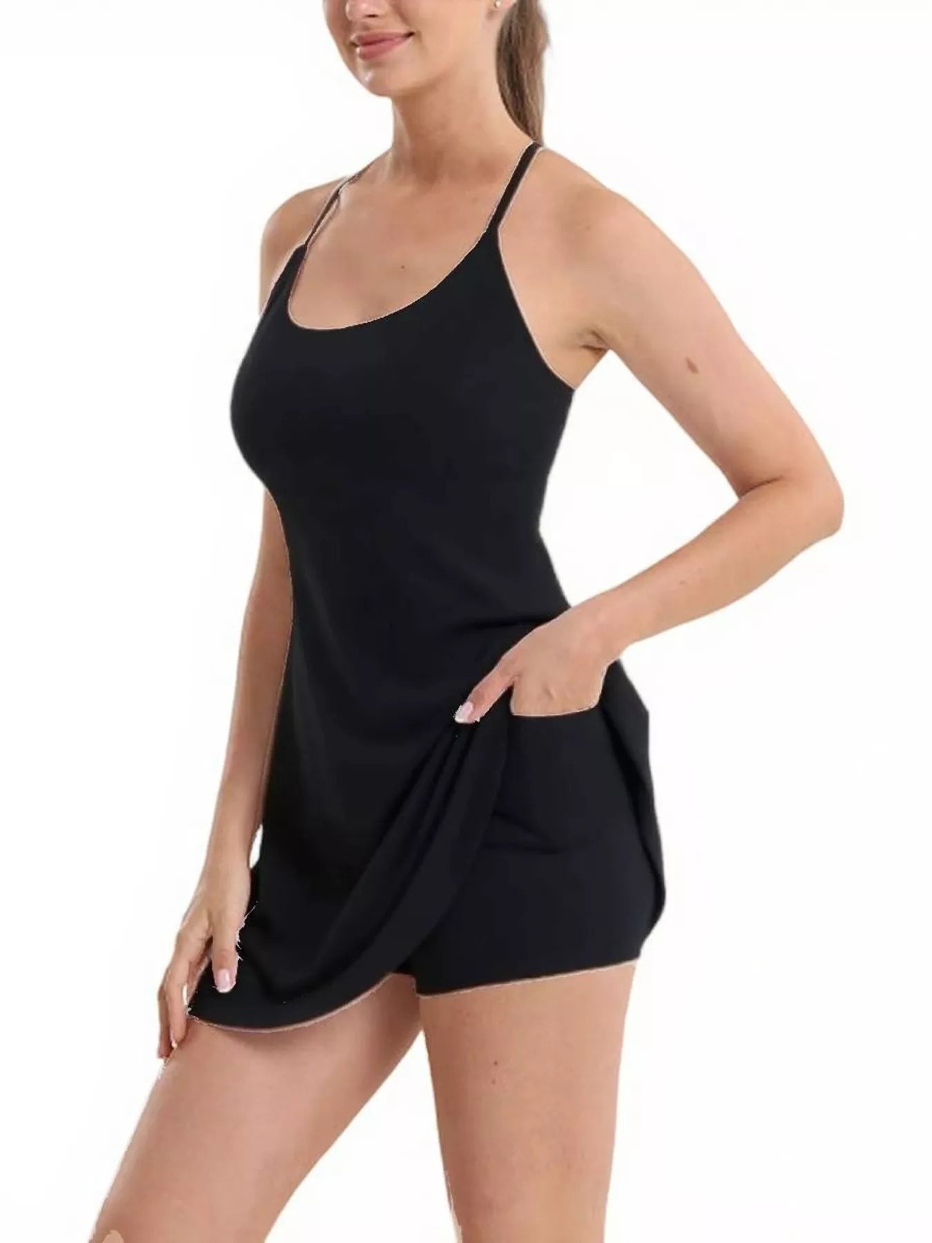 Hazel Blues® |  Scoop Neck Cami and Shorts Active Set