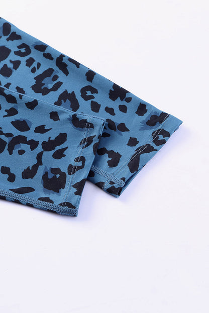 Hazel Blues® |  Leopard Print Wide Waistband Leggings