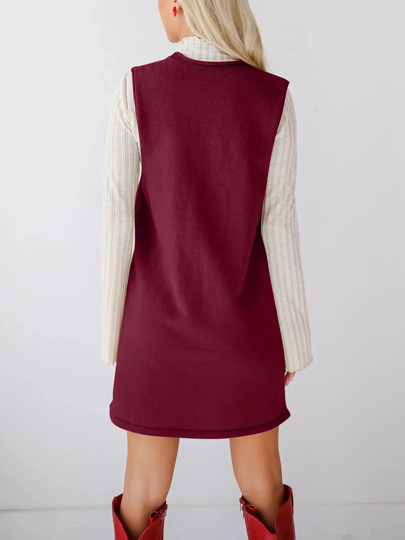 Hazel Blues® |  Sleeveless Knit Dress with Pockets