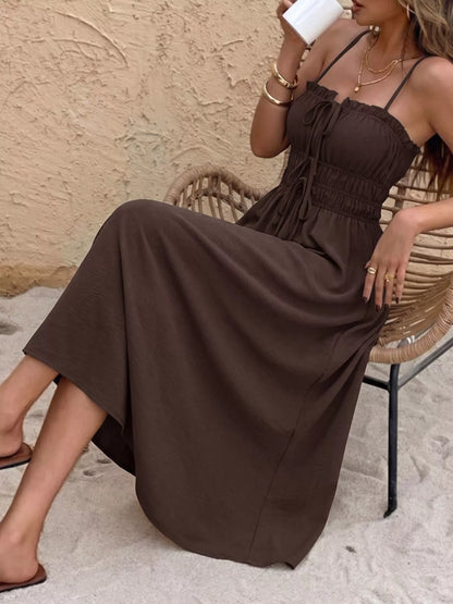 Hazel Blues® |  Tie-Front A-Line Dress