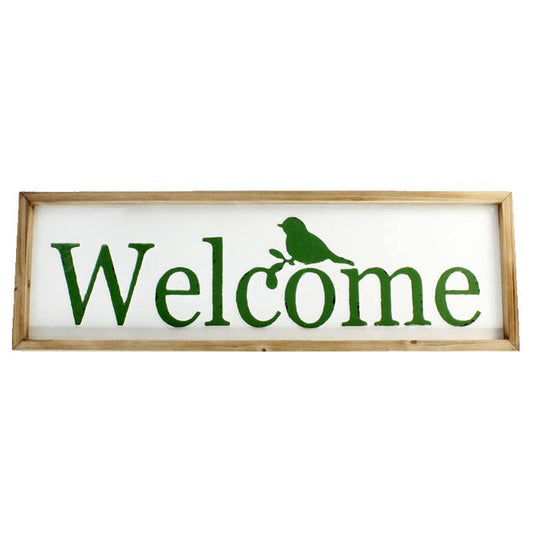 Decor - 'Welcome' Bird Sign