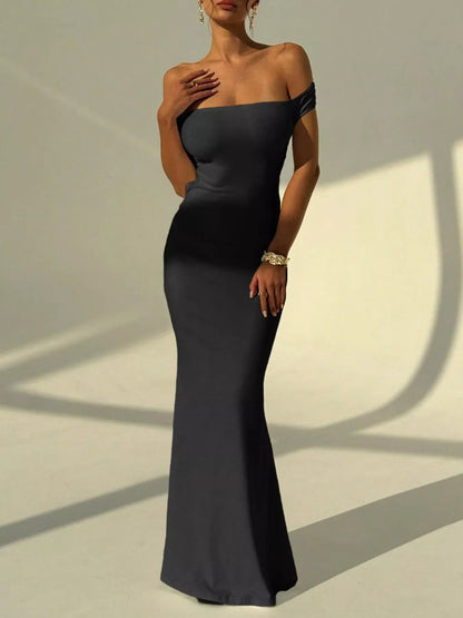 Hazel Blues® |  Backless Off-Shoulder Bodycon Mermaid Maxi Dress