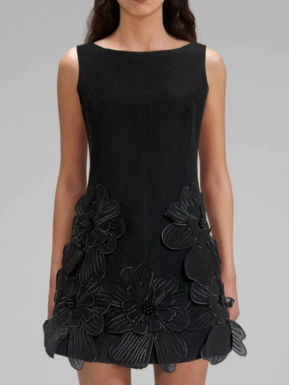 Hazel Blues® |  Flower Round Neck Sleeveless Dress