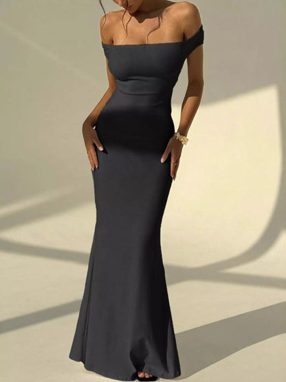 Hazel Blues® |  Backless Off-Shoulder Bodycon Mermaid Maxi Dress