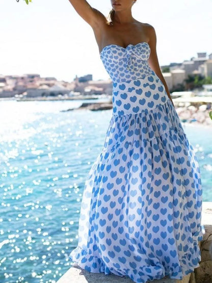 Hazel Blues® | Printed One-Piece Swimwear and Skirt Set