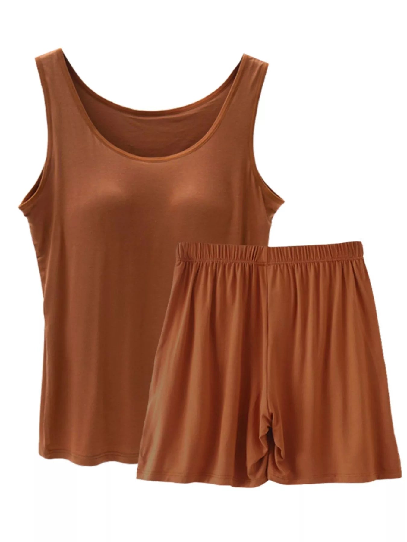 Hazel Blues® | Modal Padded Sleeveless Tank Top & Shorts Set