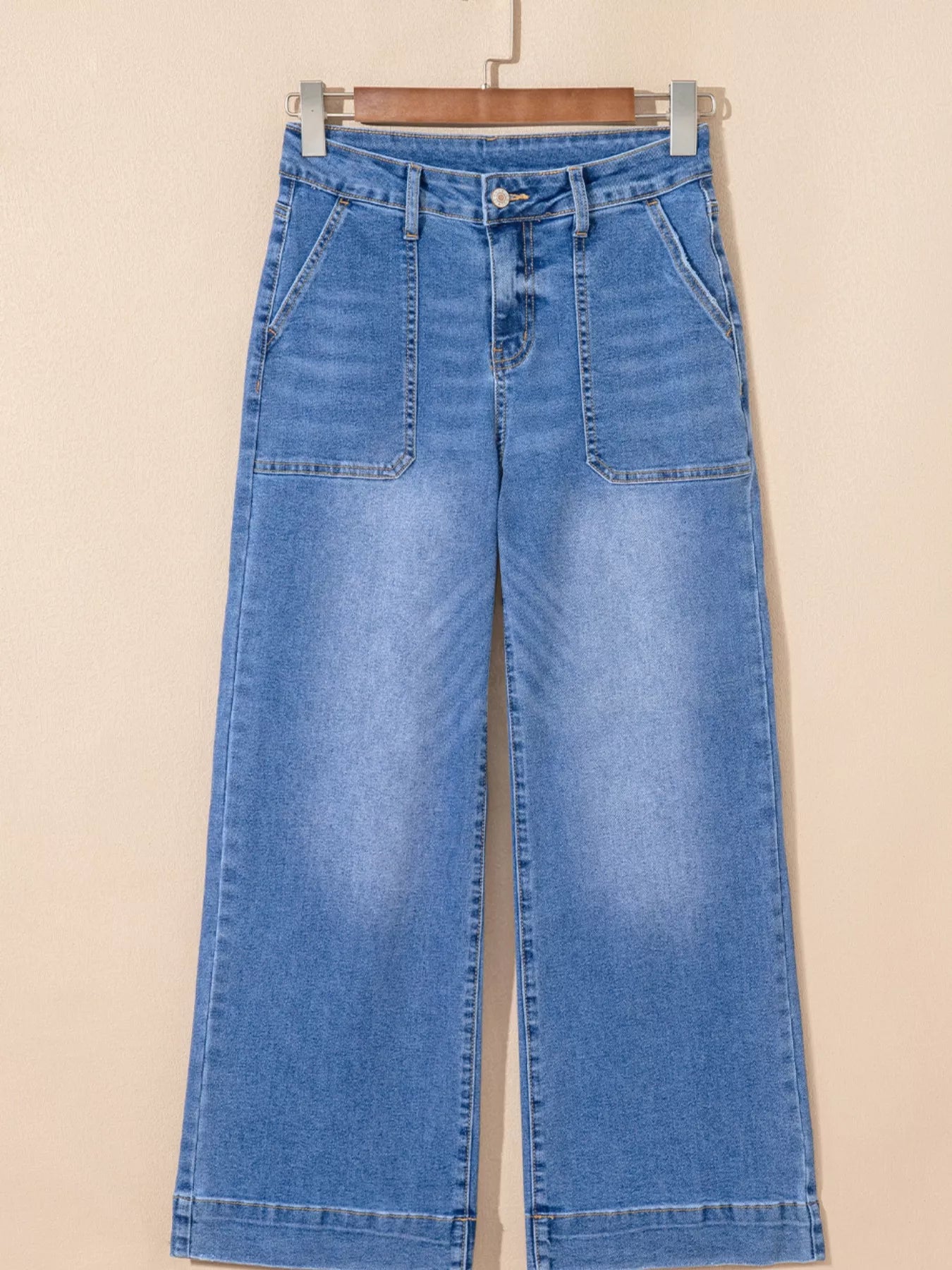 Hazel Blues® |  High-Waisted Wide Leg Flare Jeans