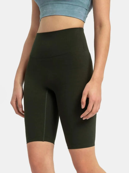 Hazel Blues® |  Millennia High Rise Wide Waistband Active Shorts