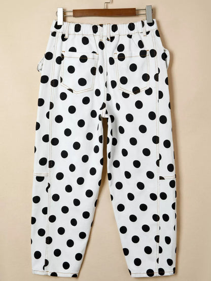 Hazel Blues® |  Polka Dot High-Waisted Jeans