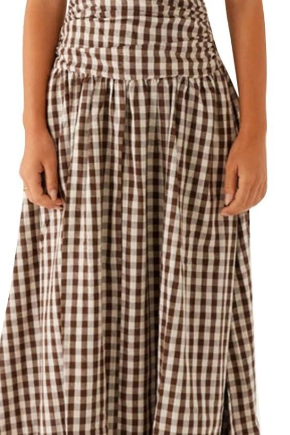 Hazel Blues® |  Strapless Ruched Maxi Dress